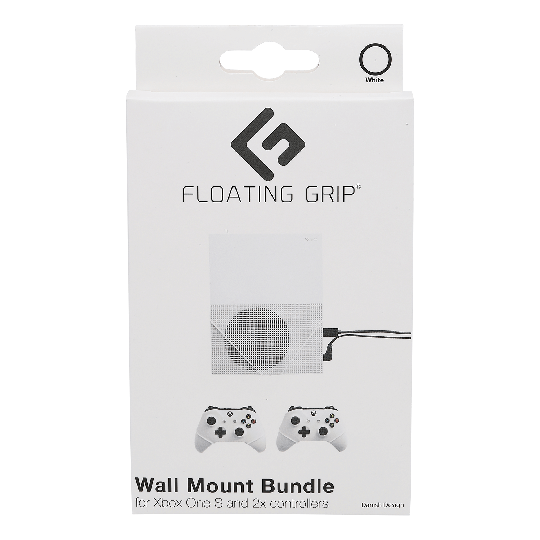 Floating Grips Xbox One S and Controller Wall Mounts - Bundle (White)