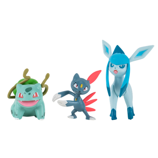 Pokemon - Battle Figure Set 3 pack - Bulbasaur, Sneasil&Glaceon (PKW0179)
