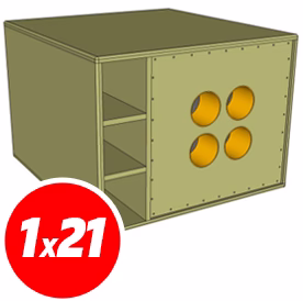 18-Sound 21" band-pass rakennussarja