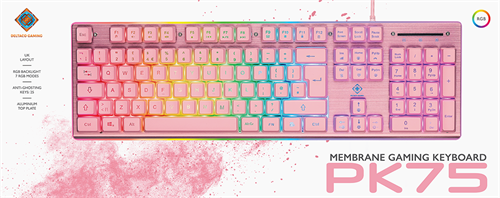PINK LINE Membrane Keyboard RGB Keyboard UK Layout