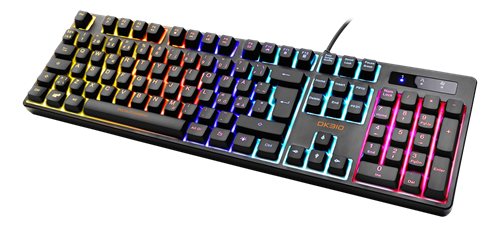 DELTACO GAMING DK310 Mekaaninen RGB-näppäimistö, Red, Musta