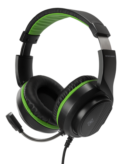 DELTACO GAMING Kuulokemikrofoni Xbox Series X/S, 3,5mm, 40mm, Musta