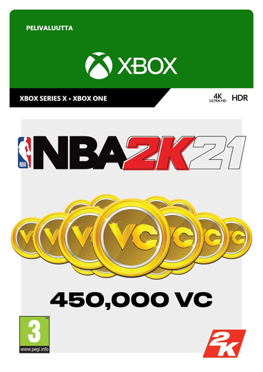 NBA 2K21 450 000 VC-yksikköä