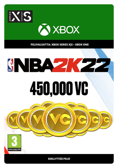 NBA 2K22 450000 VC-yksikköä Xbox
