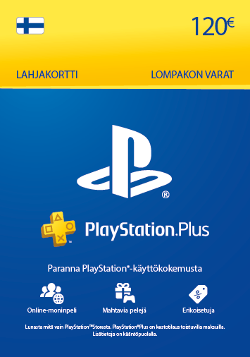 PlayStation Store -lahjakortti 120€