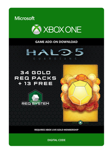 Halo 5: Guardians: 34 Gold REQ Packs + 13 Free