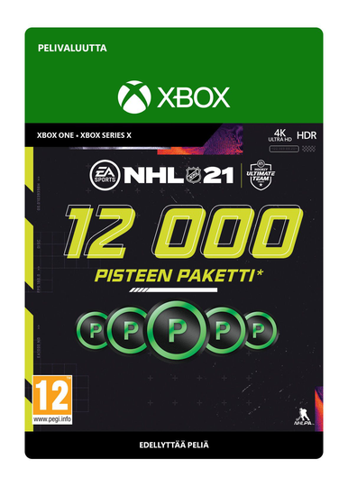 12000 NHL 21 pisteen paketti