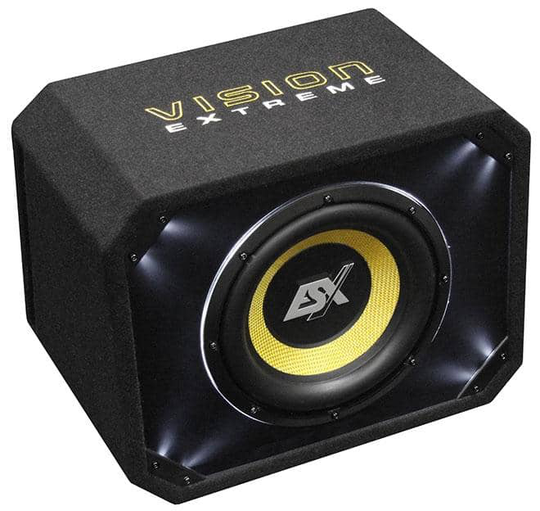 ESX Audio Vision VE200 koteloitu 8" subwoofer
