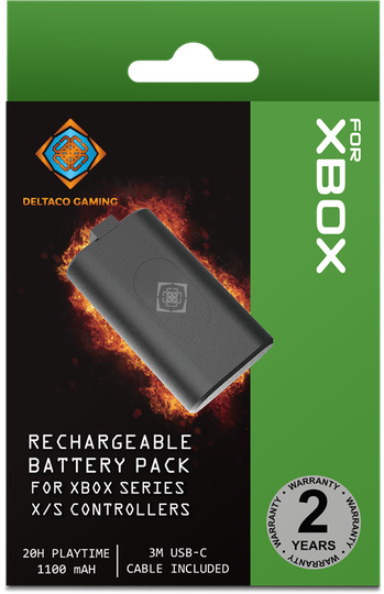 DELTACO GAMING Xbox Series X Rechargeable Battery Pack For Controller